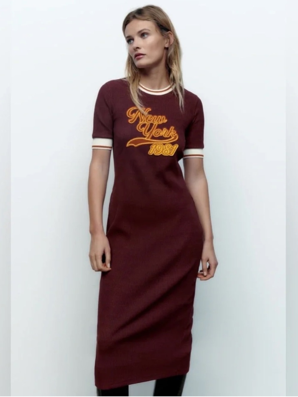 Zara New York Varsity Dress size Small. New with tag